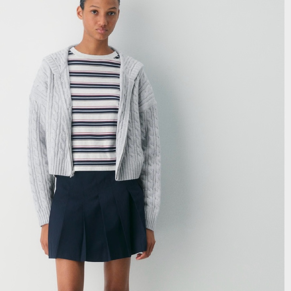 Aritzia Octavia Zip Sweater Hoodie | Wool Blend | Like New | $128 Retail | Small